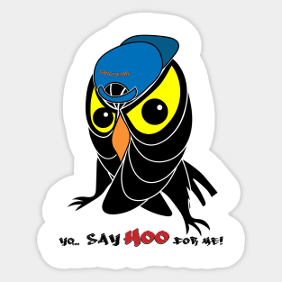 Gangsta Rap Owl Sticker